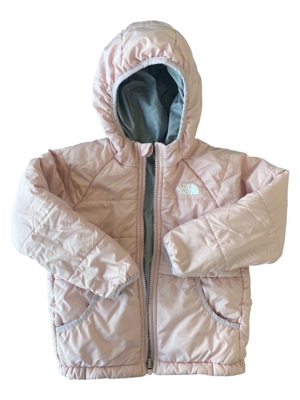 The North Face Toddler Pink Hooded Puffer Jacket